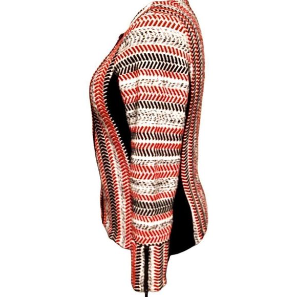 Boho Woven Textured Jacket with Black Panels - Picture 2 of 7